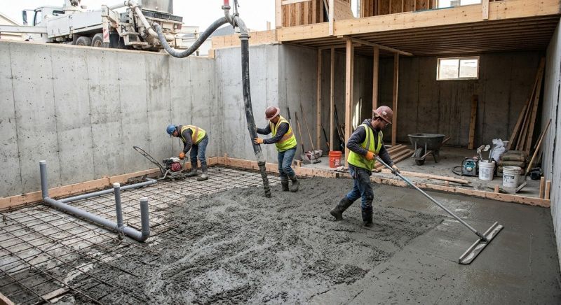 Basement Concrete Installation in Port Angeles, WA