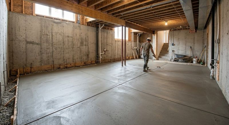 Basement Concrete Installation in Port Ludlow, WA