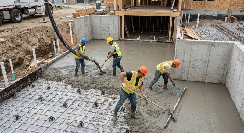 Basement Concrete Pouring in Sequim, WA