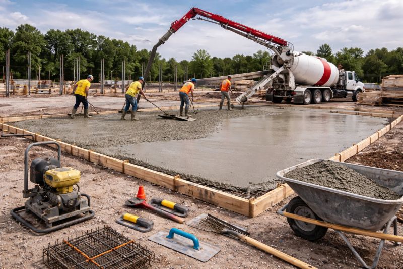 Commercial Slab Construction in Coupeville, WA