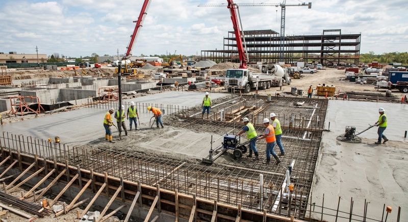 Commercial Slab Installation in Port Townsend, WA