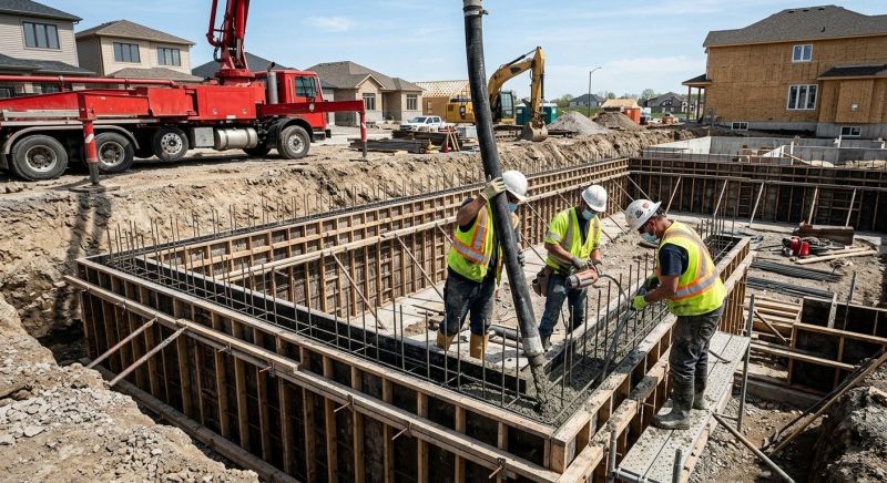 Foundation Wall Pouring in Port Ludlow, WA