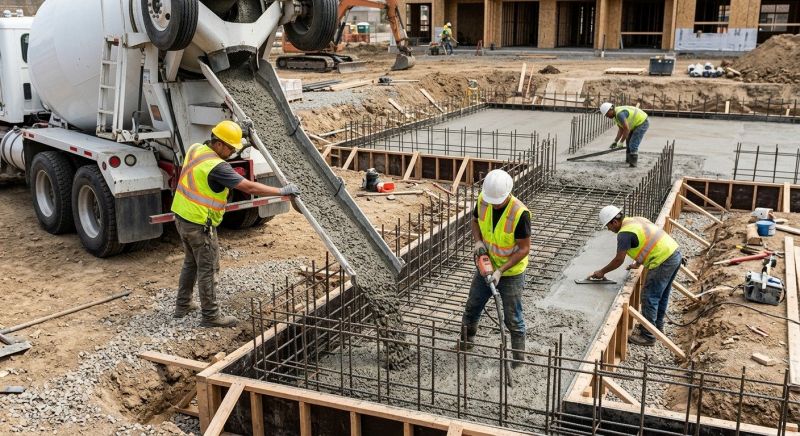 Foundation Wall Pouring in Port Townsend, WA