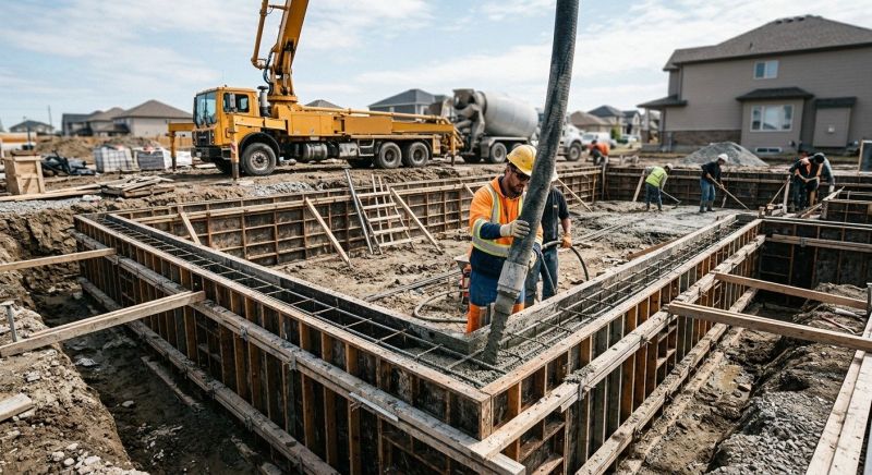 Poured Foundation Installation in Sequim, WA
